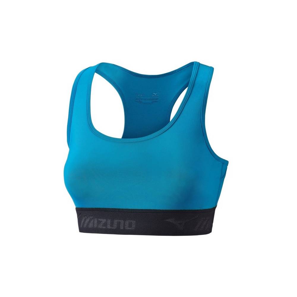 Damske Športová Podprsenka Mizuno Alpha Modre/Čierne Vypredaj JTWN95280